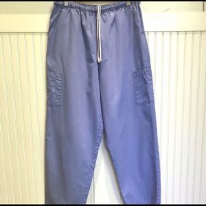 Blue Denver Hayes size medium scrubs set